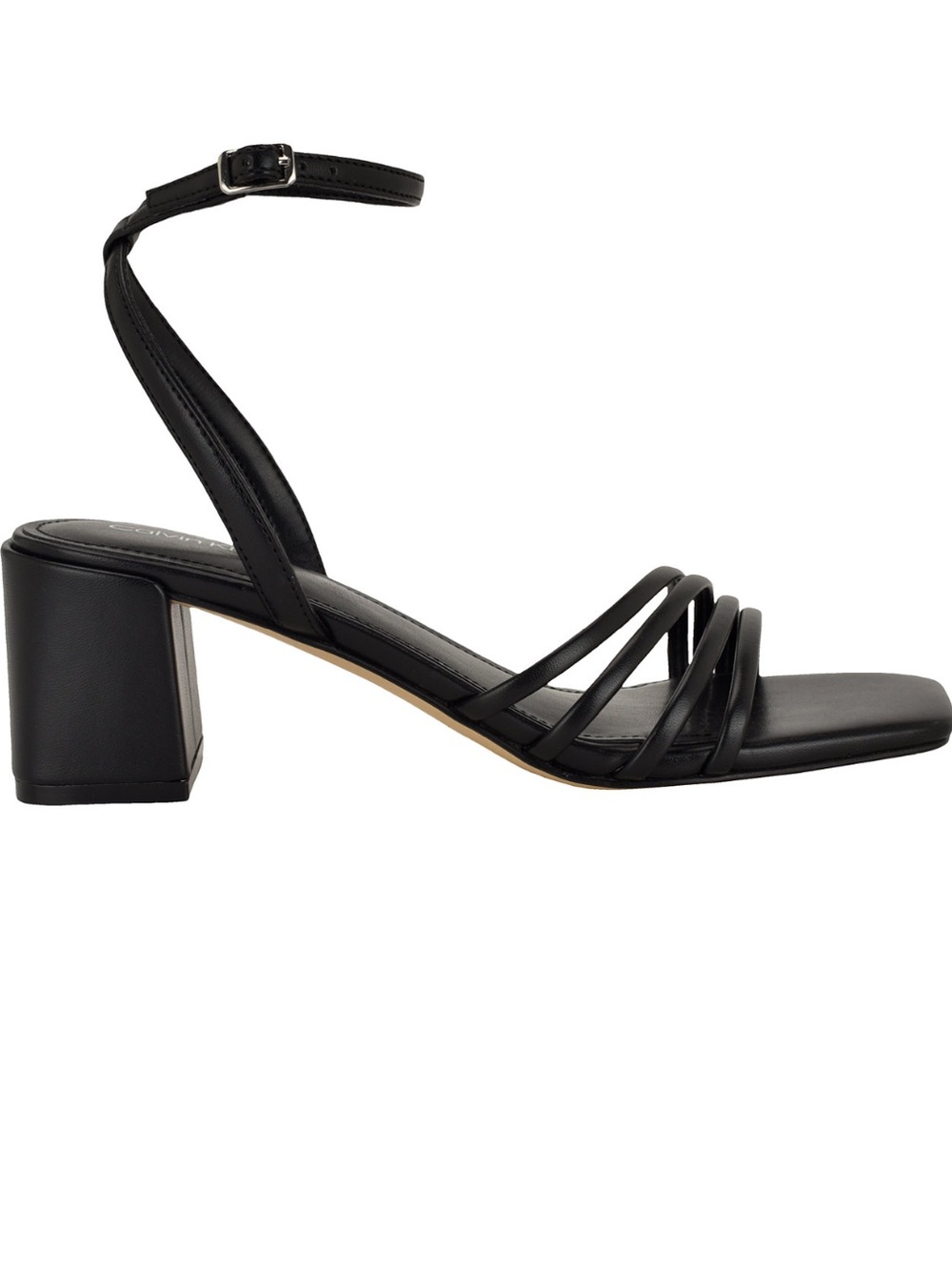 NWT! Calvin Klein Women's Pazey Strappy Block Heel Dress Sandals in black size 9 - Picture 8 of 11